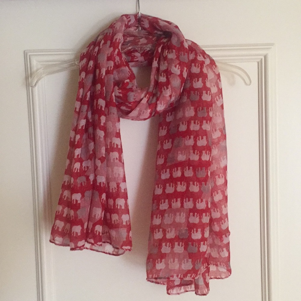 Red scarf